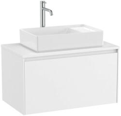 Roca Ona egy fiókos mosdószekrény ráültethető mosdóhoz, matt fehér színben (794 x 457) (A851724509)
