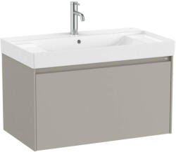 Roca Ona Unik mosdó+mosdószekrény középső medencével 800x460mm, matt szürke színben (A851685510)