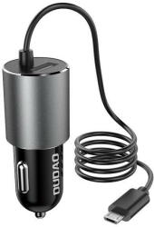 Dudao USB car charger with built-in micro USB 3.4 A cable black (R5Pro M) - vexio