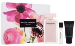 Narciso Rodriguez For Her set cadou Apă de parfum 100 ml + apă de parfum 10 ml + loțiune de corp 50 ml pentru femei