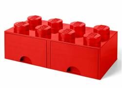  Cutie depozitare jucarii, Lego, 2x4 Cu sertare Rosu (40061730)