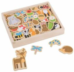 Bigjigs Toys Set magnetic - Animalute din padure (150085)