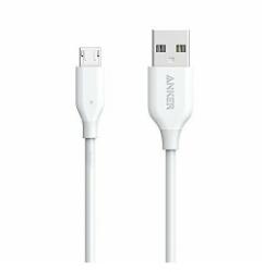 Anker Cablu de date Anker A8132H21, USB - microUSB, 1m, White (A8132H21)
