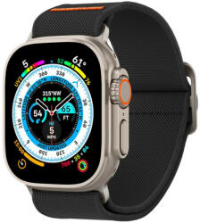 Spigen Curea pentru Apple Watch 1/2/3/4/5/6/7/8/9/SE/SE 2/Ultra/Ultra 2 42/44/45/49mm Spigen Fit Lite Ultra Black (8809896743365)