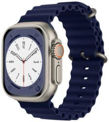 Techsuit Curea pentru Apple Watch 1/2/3/4/5/6/7/8/9/SE/SE 2/Ultra/Ultra 2 42/44/45/49mm Techsuit Watchband W038 Dark Blue (5949419015296)