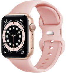 Techsuit Curea pentru Apple Watch 1/2/3/4/5/6/7/8/9/SE/SE 2/Ultra/Ultra 2 42/44/45/49mm Techsuit Watchband W031 Light Pink (5949419021020)
