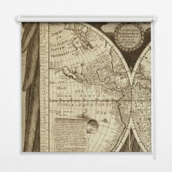 COLORAY. HU Fényzáró roló A világ régi térképe Sötétítő redőny (gumi bevonattal) 100x100 cm
