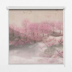 COLORAY. HU Roló függöny Kerti cseresznye virág Sötétítő redőny (gumi bevonattal) 150x240 cm