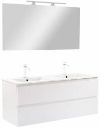 Leziter Vario Pull 120 komplett fürdőszoba bútor fehér-fehér