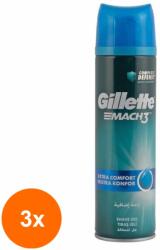 Gillette Set 3 x Gel de Ras Gillette Mach 3 Extra Comfort, 200 ml