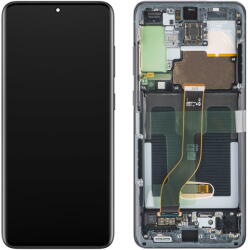 Samsung Piese si componente Display cu Touchscreen Samsung Galaxy S20+ 5G G986 / S20+ G985, cu Rama, Negru, Service Pack GH82-31441A (GH82-31445A) - pcone