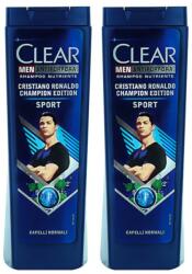 CLEAR Pachet 2 x 400 ml Sampon Clear Men Sport pentru Toate Tipurile de Par