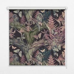 COLORAY. HU Fényzáró roló Egzotikus növények és madarak Sötétítő redőny (gumi bevonattal) 120x140 cm
