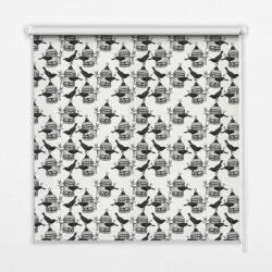 COLORAY. HU Roló függöny Fekete növények Sötétítő redőny (gumi bevonattal) 150x240 cm