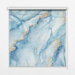 COLORAY. HU Ablak árnyékoló Kék márvány Sötétítő redőny (gumi bevonattal) 130x140 cm