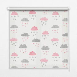 COLORAY. HU Sötétítő roló ablakra Rózsaszín és szürke felhők Redőny fényerő 140x140 cm