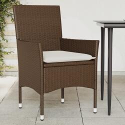 vidaXL 2 db barna polyrattan kerti szék párnával (368110) - vidaxl