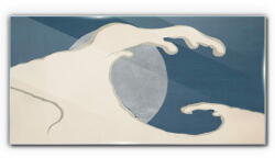 COLORAY. HU Üvegkép Éjszakai hold tengeri hullámok 120x60 cm