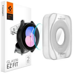 Spigen AGL05340 Samsung Galaxy WATCH4 40mm / WATCH5 40mm Spigen GlastR EZ Fit edzett üveg képernyővédő fólia, felhelyezést segítő kerettel, 2db-os csomag, átlátszó (AGL05340)
