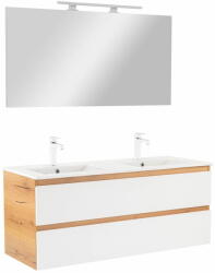 Leziter Vario Forte 120 komplett fürdőszoba bútor tölgy-fehér