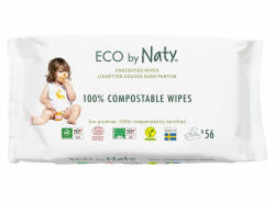 ECO by Naty Sensitive 56 db, illatmentes - nedves törlőkendők