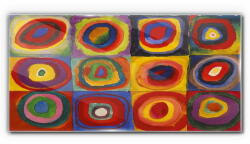 COLORAY. HU Üvegkép Kandinsky Multicolor 100x50 cm