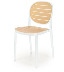 Halmar K529 szék fehér / natúr - smartbutor