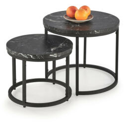 Halmar OREO asztal készlet - fekete márvány / fekete - smartbutor