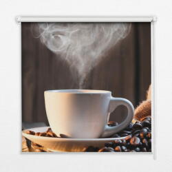 COLORAY. HU Ablak roló Egy csésze kávéval Sötétítő redőny (gumi bevonattal) 140x140 cm