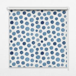 COLORAY. HU Roló függöny Kék pontok Sötétítő redőny (gumi bevonattal) 120x140 cm