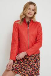 Desigual rövid kabát női, piros, átmeneti - piros L - answear - 38 190 Ft