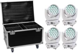  EUROLITE Set 4x LED TMH-X4 white + Case with wheels (20001016)