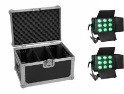 EUROLITE Set 2x LED CLS-9 QCL RGB/WW 9x7W + Case (20000984)