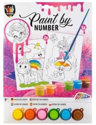 Grafix Set pictura pe numere - Unicorn si zana