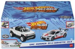 Mattel Set 2 Masinute Metalice Pull Back GMC Hummer EV Si Corvette C8R