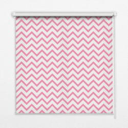 COLORAY. HU Roló függöny Vízszintes rózsaszín cikcakkok Sötétítő redőny (gumi bevonattal) 130x180 cm