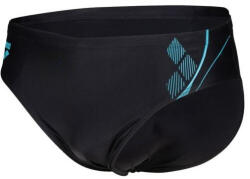 arena swim briefs graphic black/turquoise 3xl - uk42