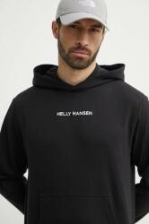 Helly Hansen felső fekete, férfi, nyomott mintás, kapucnis, 53251 - fekete S