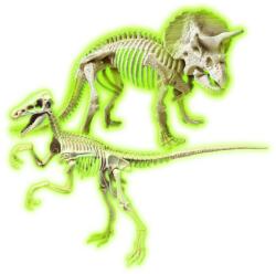 Clementoni Jurassic World Triceratops és Velociraptor Világító csontvázak (19289)