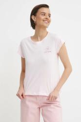 Pepe Jeans pamut póló női, rózsaszín - rózsaszín M - answear - 13 990 Ft