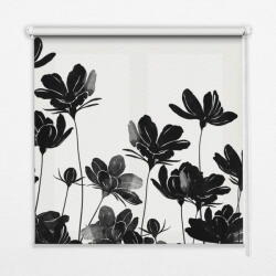 COLORAY. HU Roló ablakra Fekete virágok Redőny fényerő 90x240 cm
