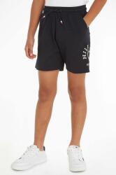Tommy Hilfiger gyerek pamut rövidnadrág fekete, állítható derekú - fekete 110
