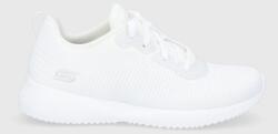 Skechers cipő fehér, lapos talpú - fehér Női 37