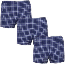 Foltýn 3PACK pantaloni scurți clasici pentru bărbați Foltýn oversized albastru (3xKN79) 6XL (178594)