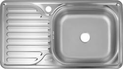 Ertone Chiuveta pentru bucatarie Freddo SN8002D, Cuva dreapta, Finisaj anticalcar, 76 x 42 cm, Inox (SN8002D)