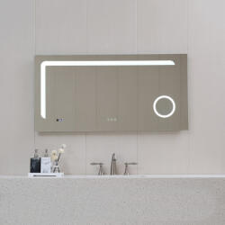 Inter Ceramic Огледалo с вградено LED осветление и часовник 120х60см ICL 1810 (1810)