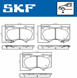 SKF set placute frana, frana disc SKF VKBP 80135 A - centralcar