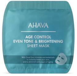 Ahava Mască de față pentru uniformizarea tonusului pielii - Ahava Time To Smooth Age Control Even Tone & Brightening Sheet Mask 17 g
