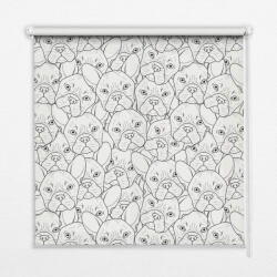 COLORAY. HU Ablak roló Rajzol kutyákat Sötétítő redőny (gumi bevonattal) 150x240 cm