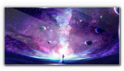 COLORAY. HU Üvegkép Éjszakai Sky Star Universe 120x60 cm